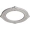 Ekena Millwork Benson Ceiling Medallion (Fits Canopies up to 8"), 13 1/8"OD x 8"ID x 5/8"P, Ultra Pure White CM13BNUWF - alternate 3